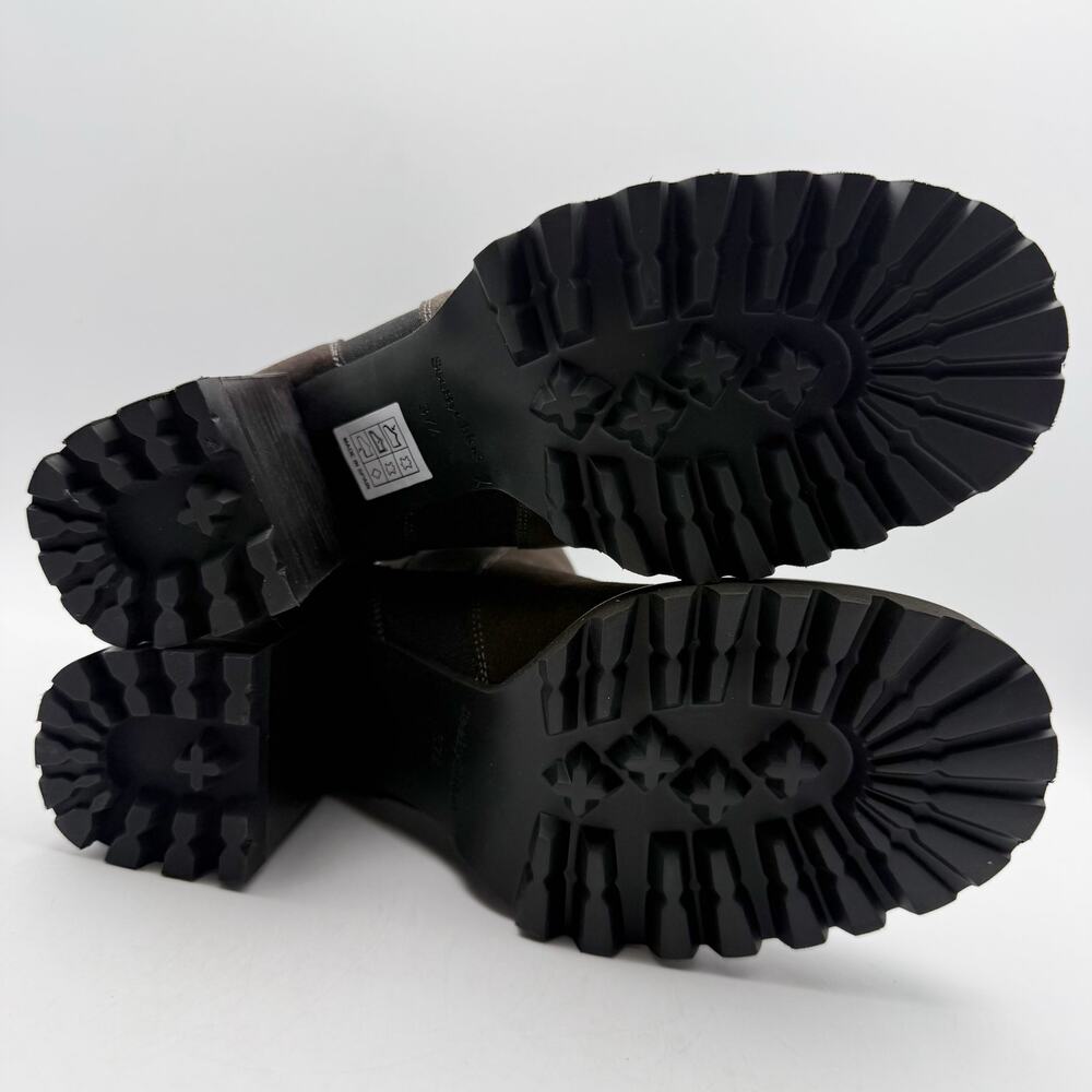 See by Chloe Womens Mallory Ankle Boot EU 37.5 US 7.5 Grey Calf Suede NIB - Picture 12 of 13